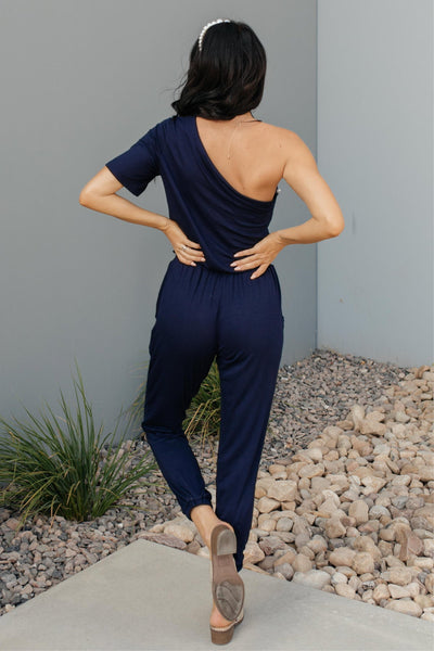 Arm And A Leg Jumpsuit In Navy