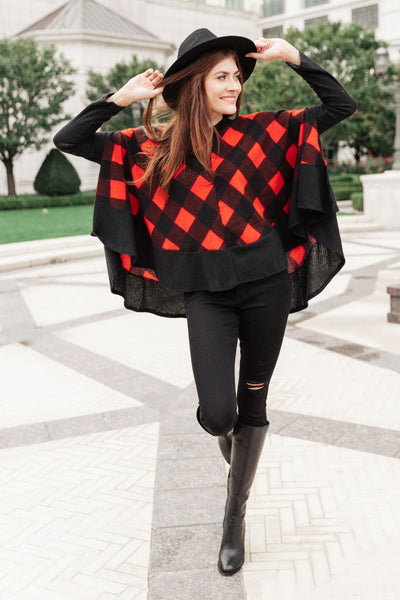 Warm Me Up Buffalo Plaid Top