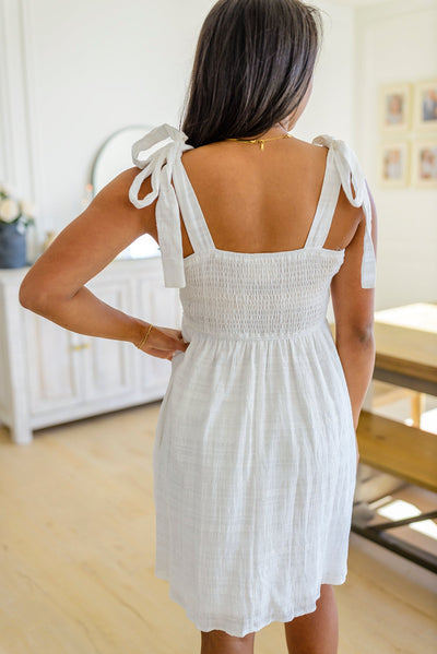 Ain't She Sweet Embroidered Babydoll Dress