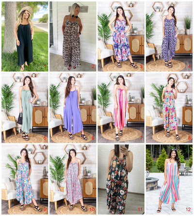 PREORDER: Relaxed Fit Jumpsuit in Assorted Prints