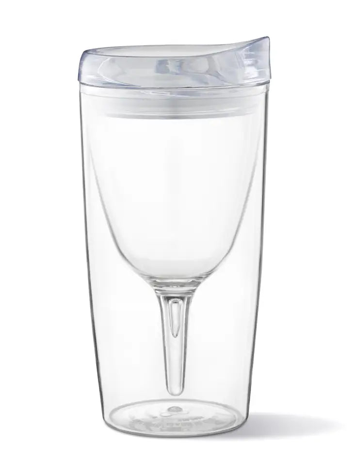 PREORDER: Portable Wine Cup with Acrylic Lid in Clear