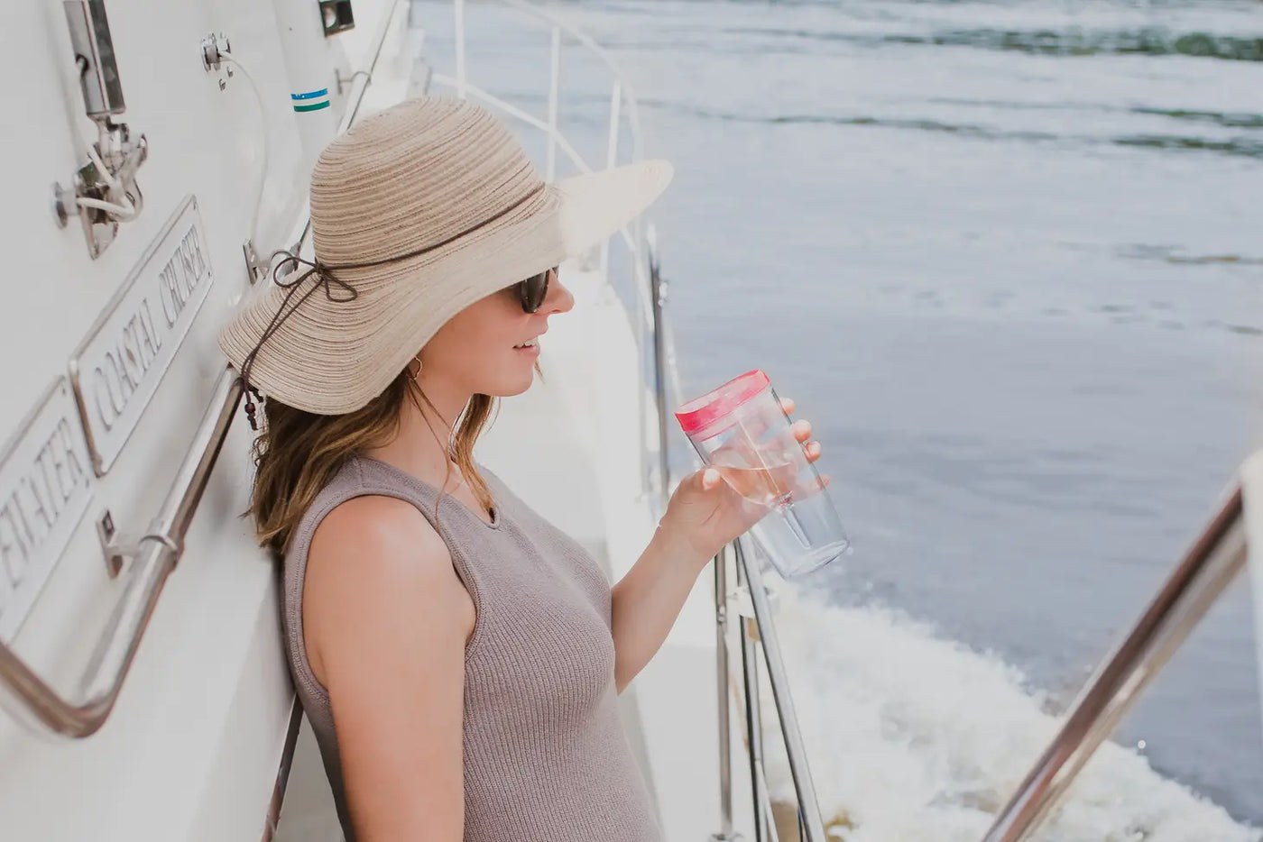 PREORDER: Portable Wine Cup with Acrylic Lid in Clear