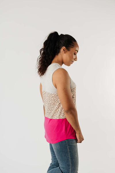 Hot Block Sleeveless Top