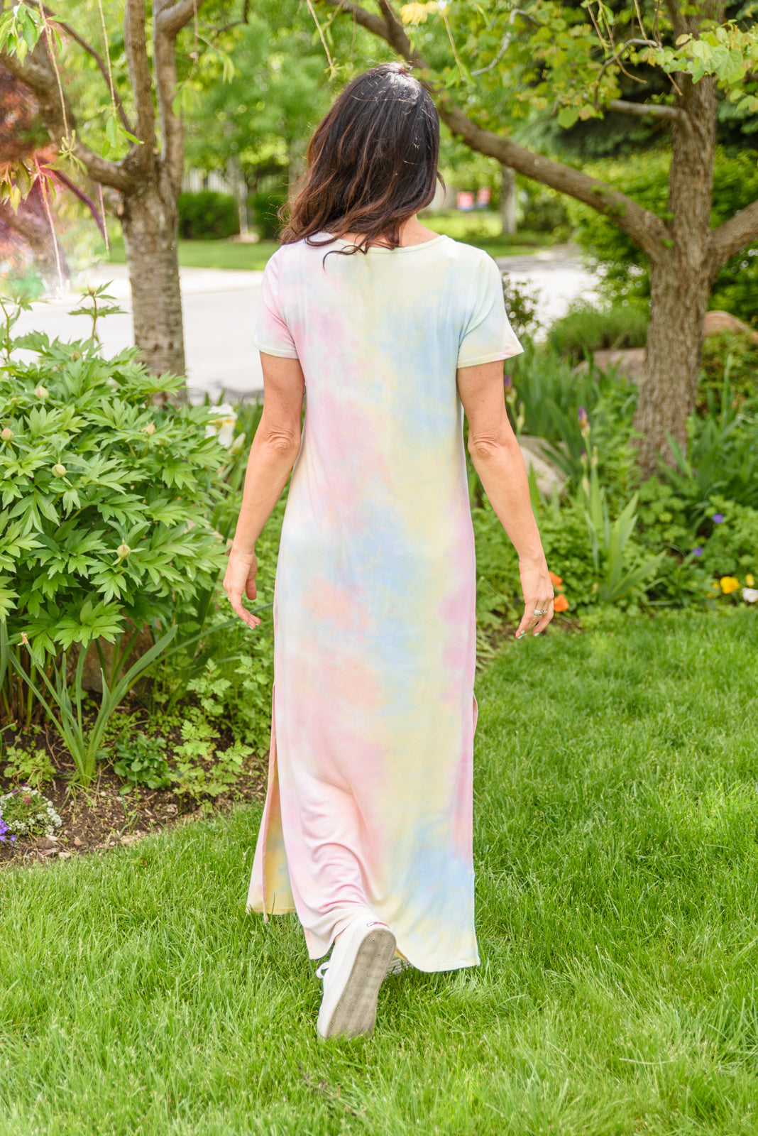 Crossing Over Tie Dye Maxi