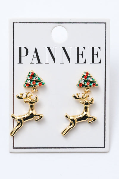 Dancing Deer Earring Set