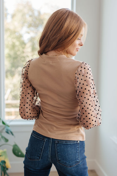 Dots on My Sleeves Blouse