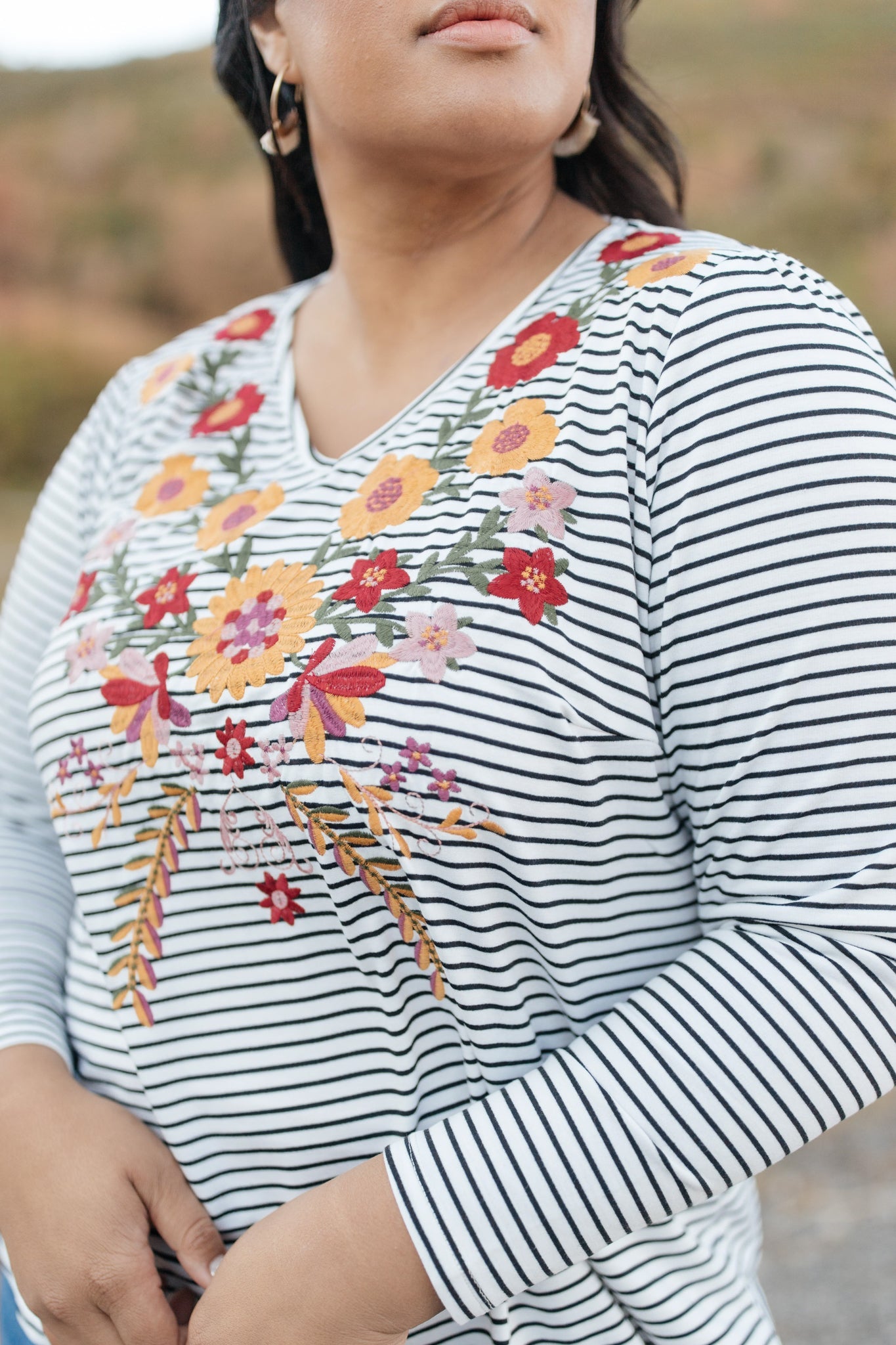 Embroidered Elegance Top