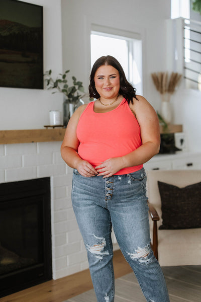 Josie Mid Rise Button Fly Boyfriend Jeans