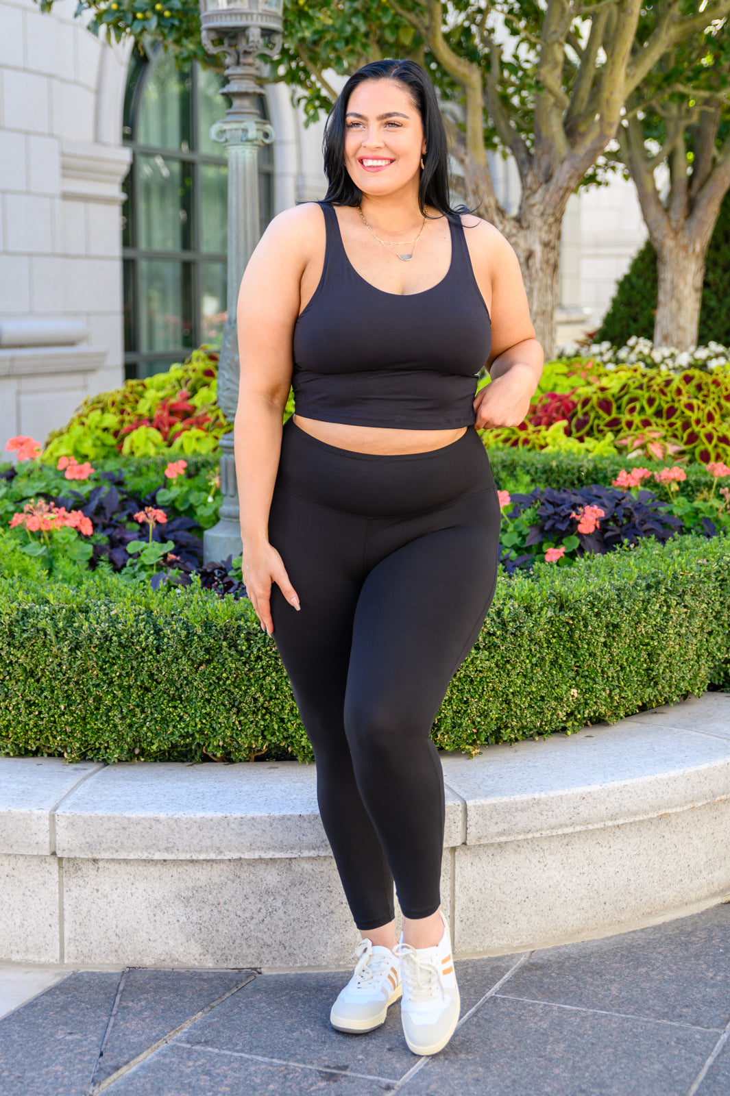 Everyday Microfiber Hi Waist Leggings In Black