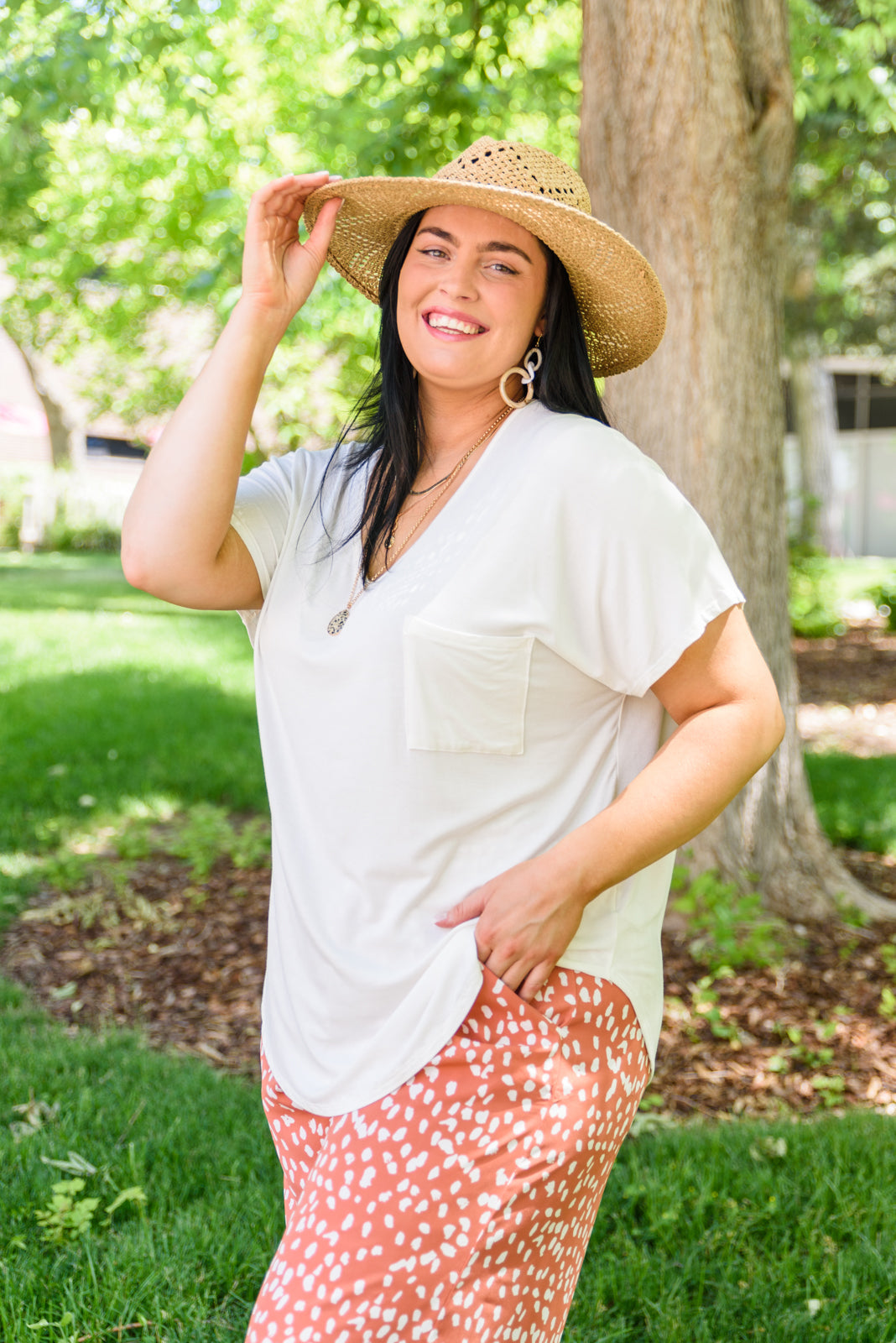 Feel The Zen Tee in Ivory