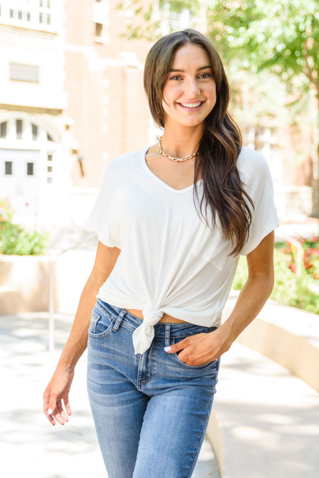 Feel The Zen Tee in Ivory