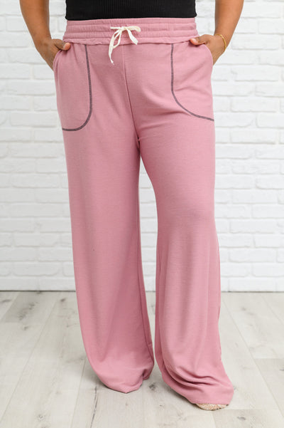 French Terry Lounge Pants In Rose