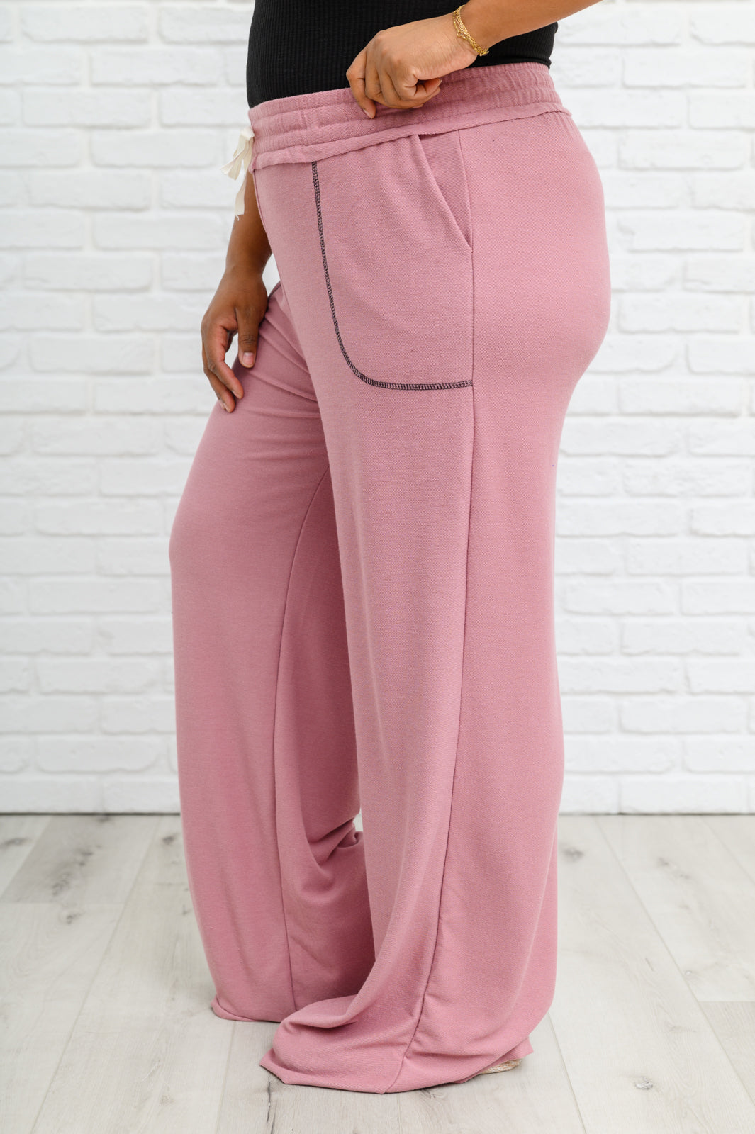 French Terry Lounge Pants In Rose