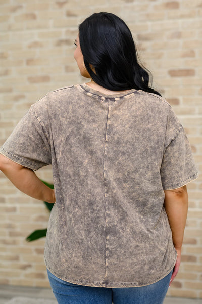 Get Ahead Washed Short Sleeve Top