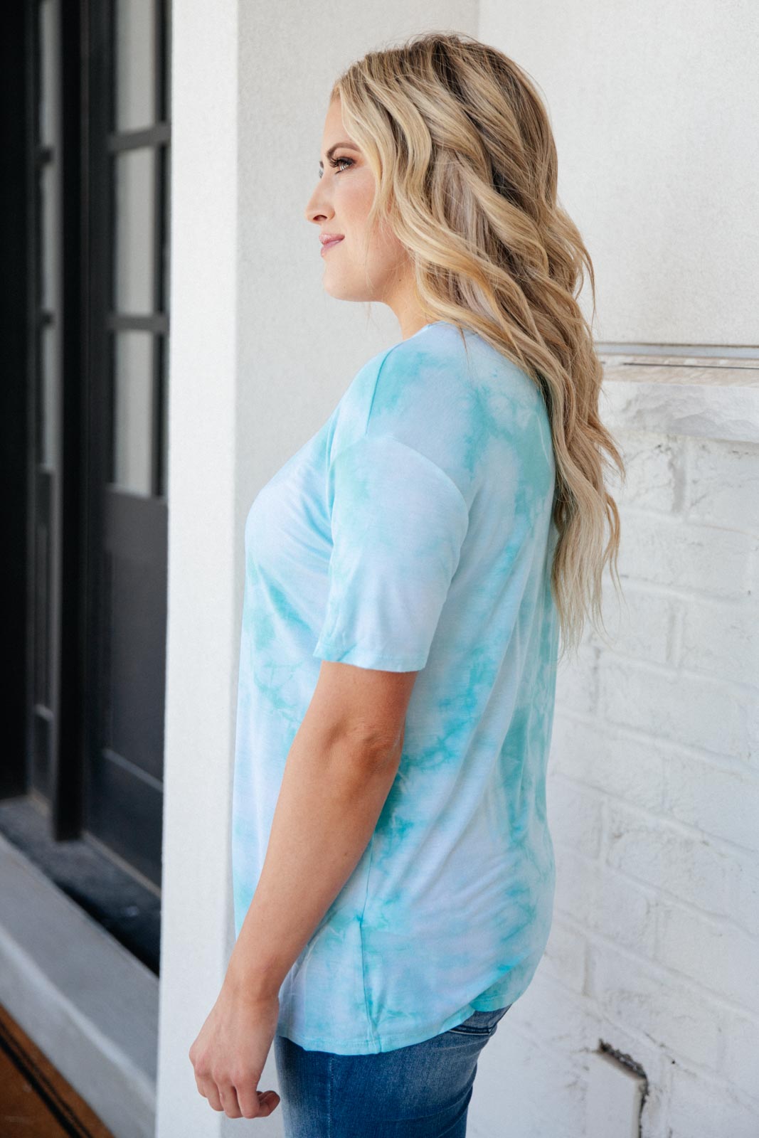 Aqua Escape Tie Dye Top