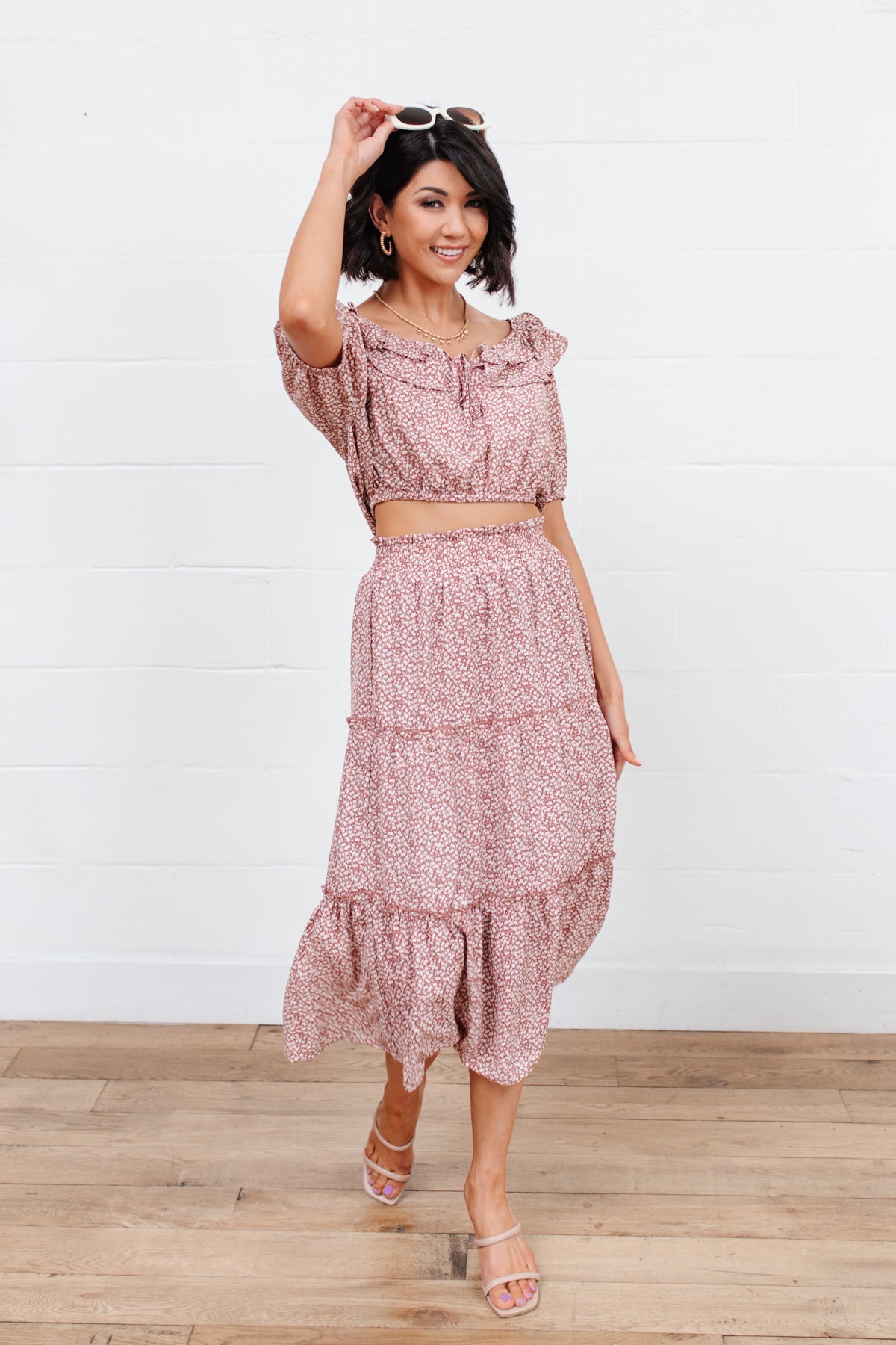 Golden Hour Skirt In Rose