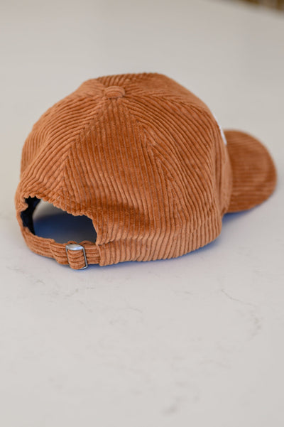 Grateful Corduroy Baseball Cap In Brown