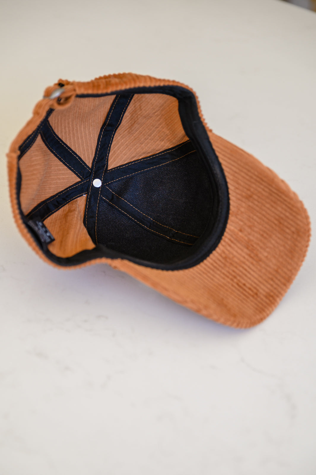 Grateful Corduroy Baseball Cap In Brown