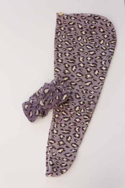 Hair Towel And Spa Headband Set In Purple