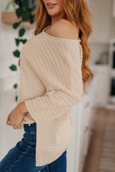 High Tide Oversized Top in Cream