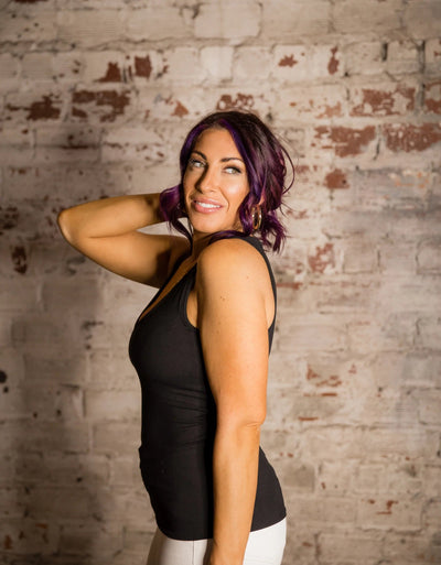 PREORDER: V-Neck Brami Tank in Marsala