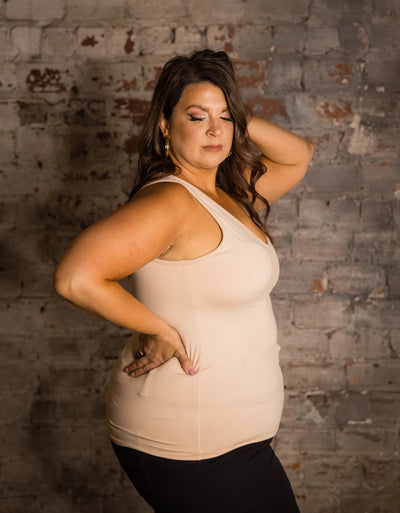 PREORDER: V-Neck Brami Tank in Marsala