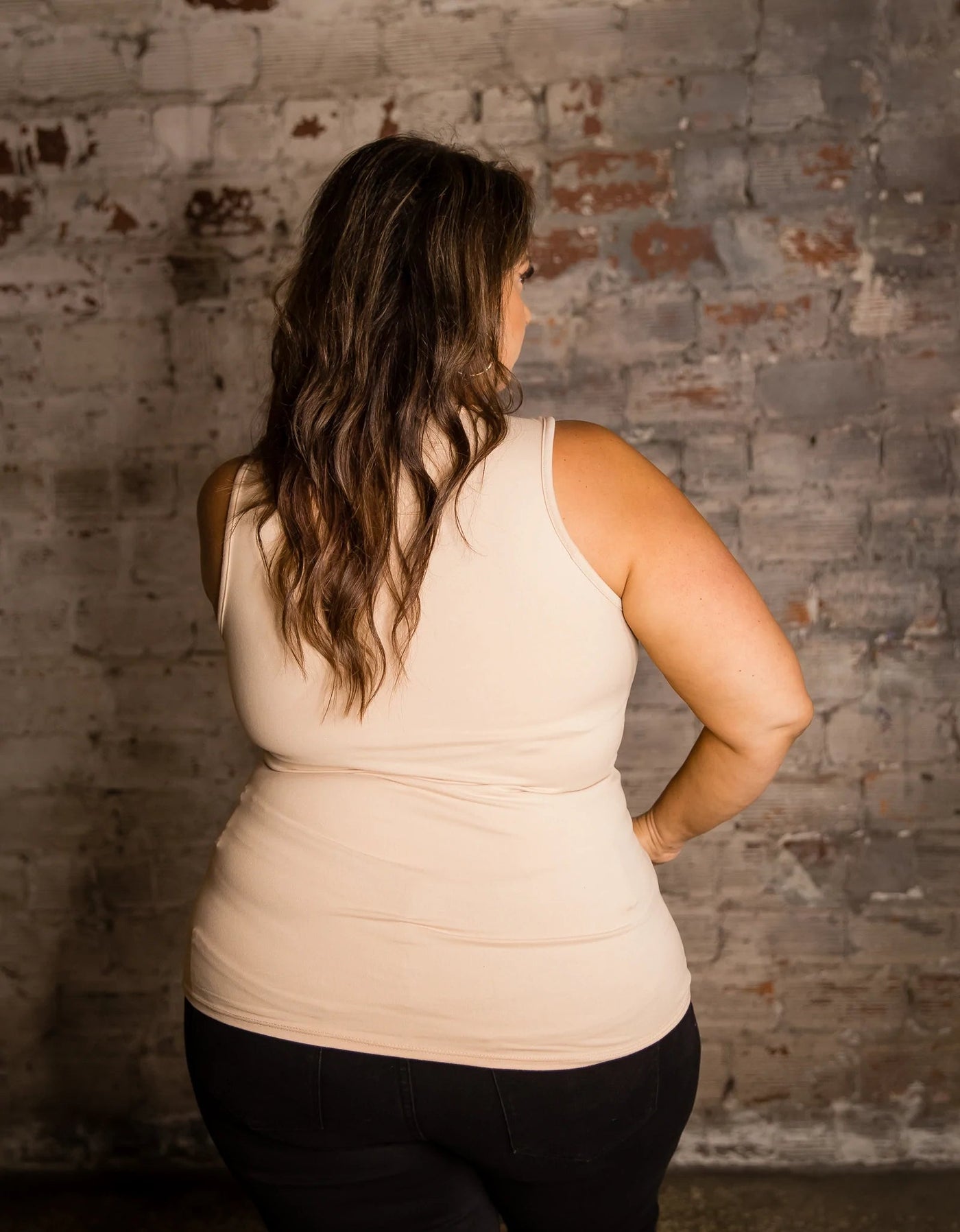 PREORDER: V-Neck Brami Tank in Marsala