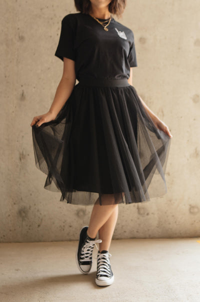 Indulge Tulle Skirt In Black