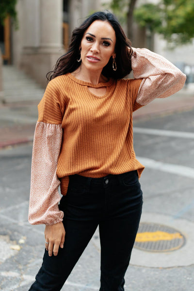 Jennica Top in Warm Spice