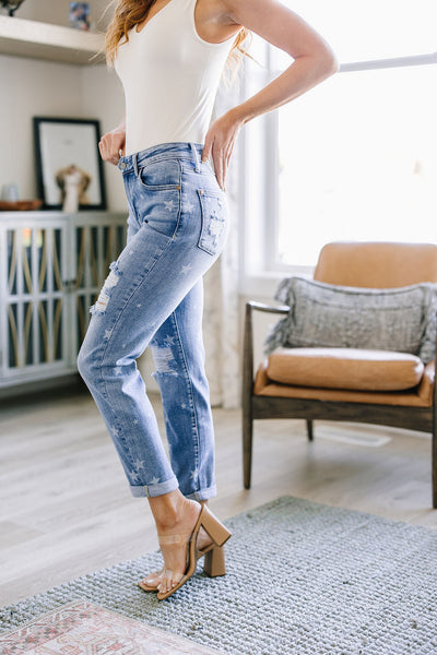 Juliet Star Crossed Boyfriend Jeans