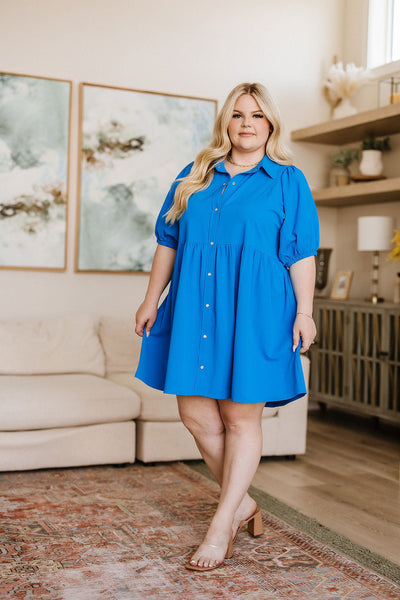 Morning Glory Button Down Dress