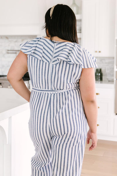 Nautical & Nice Striped Jumpsuit