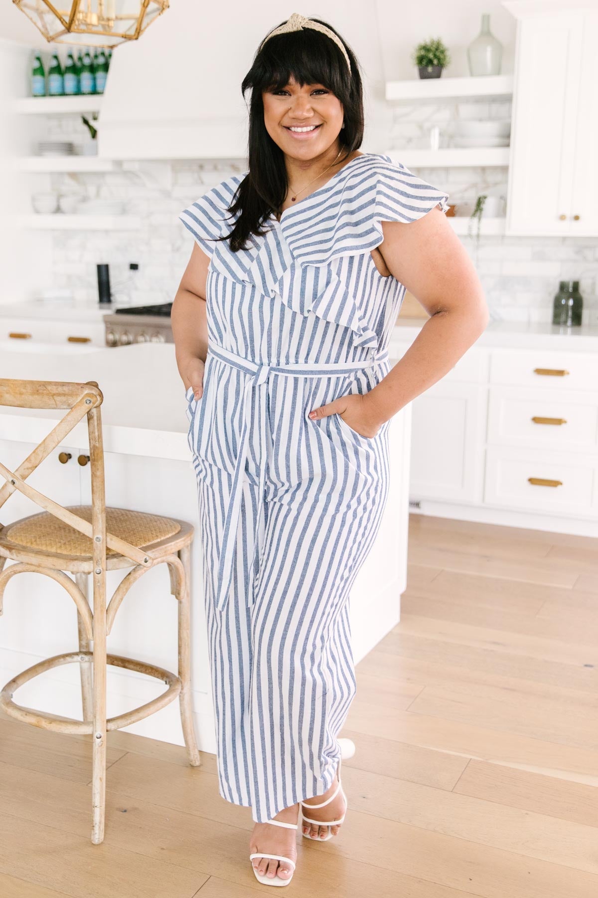 Nautical & Nice Striped Jumpsuit