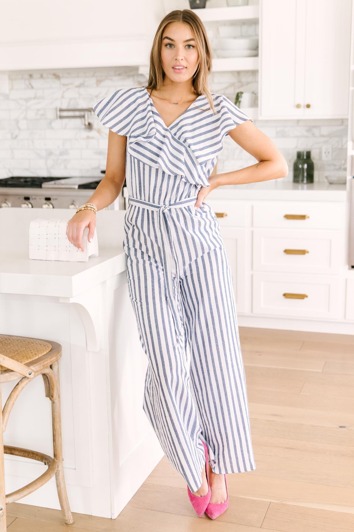 Nautical & Nice Striped Jumpsuit