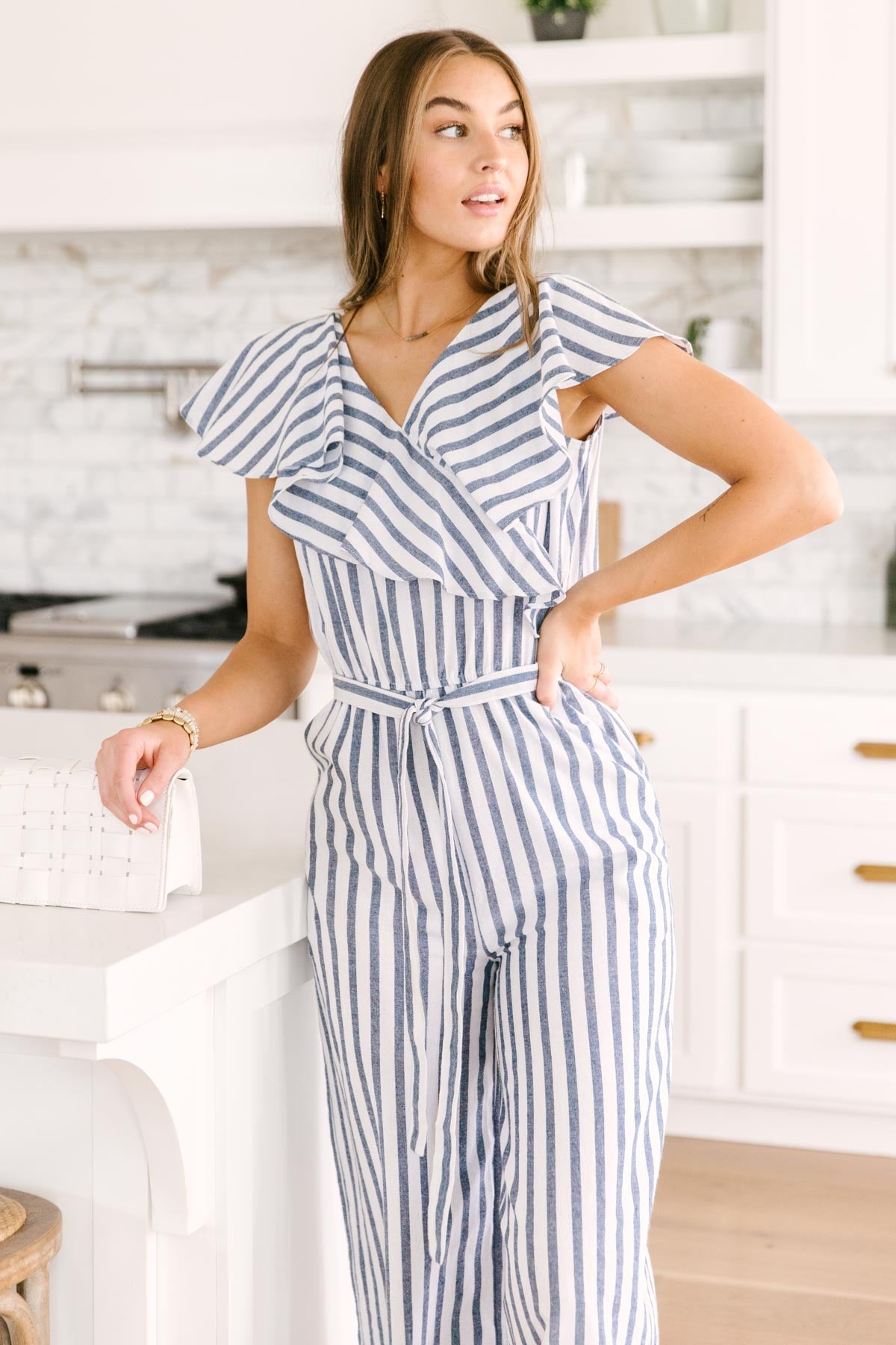 Nautical & Nice Striped Jumpsuit