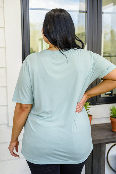 Oh My Gourd Becky! Graphic Tee In Aqua