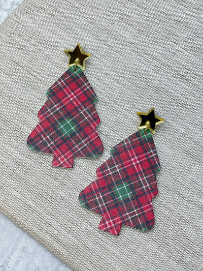 PREORDER: Christmas Tree Dangle Earrings in Three Colors