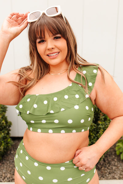 Polka Dot Oasis Swimsuit Top