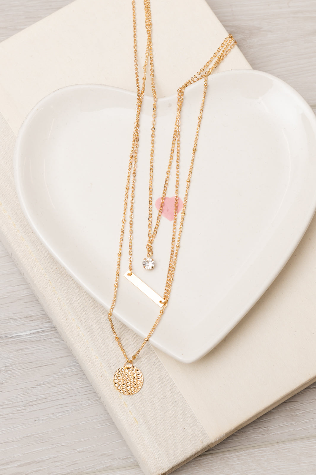 See You Soon Layered Necklace In Gold