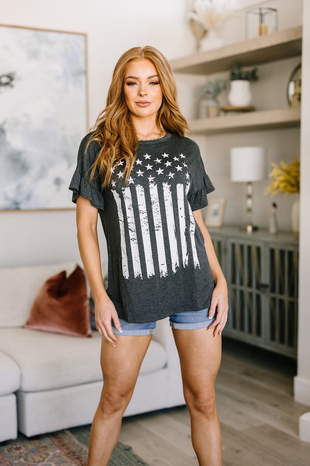 Stars and Stripes Graphic T-Shirt