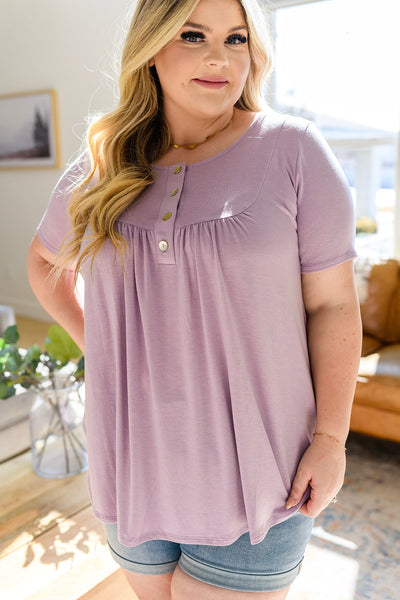 Sweet Symphony Button Detail Top