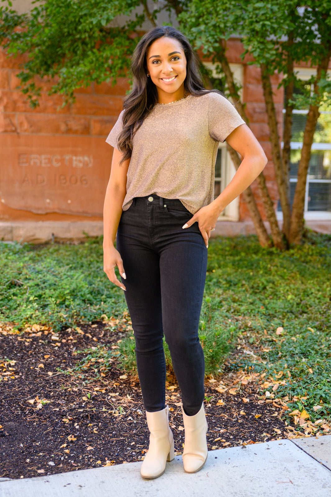 Sweetly Twinkle Short Sleeve Knit Top