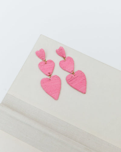 Tiered Heart Earrings