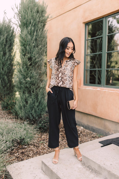 Transitions Cropped Pants In Black