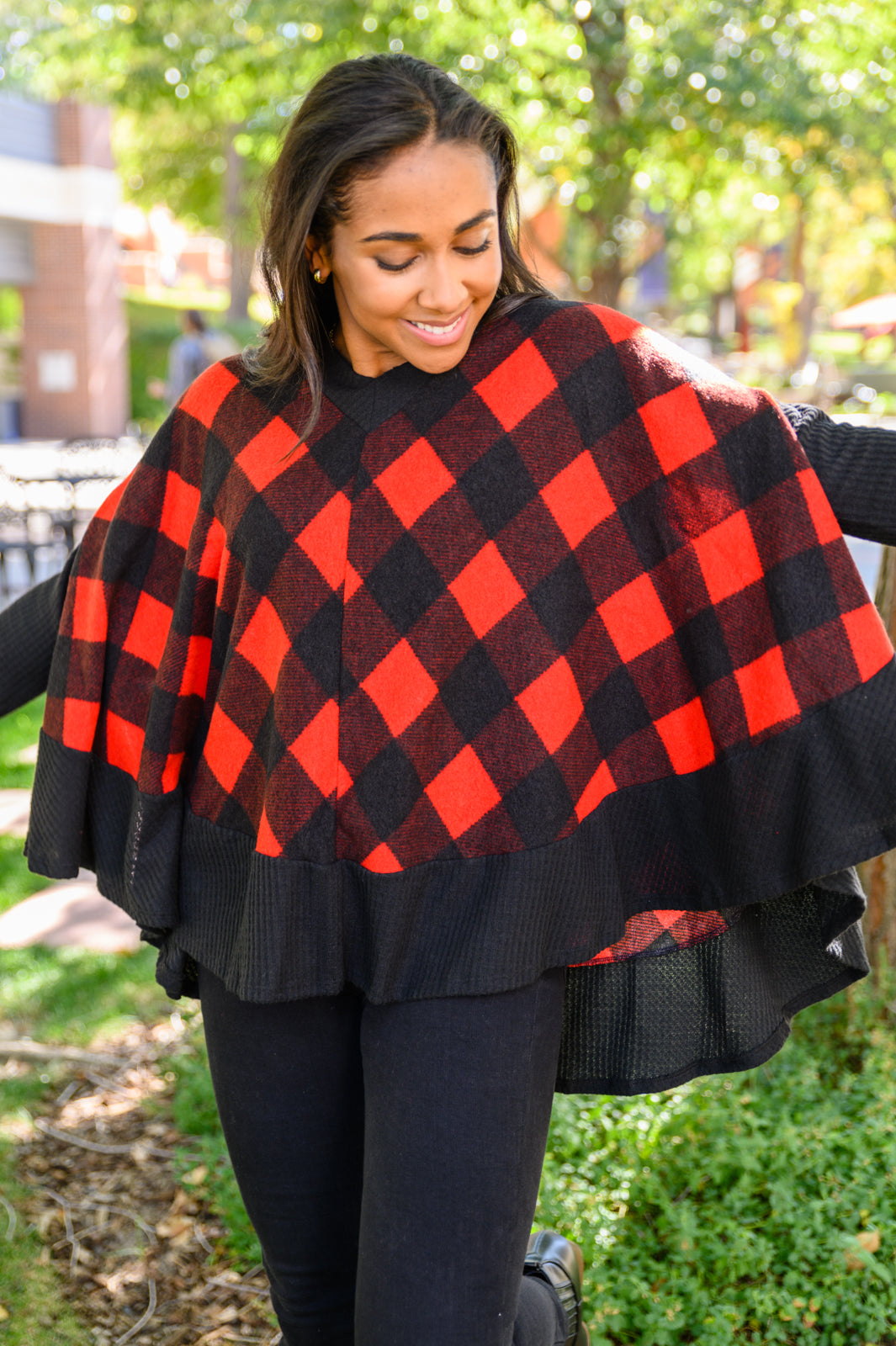 Warm Me Up Buffalo Plaid Top