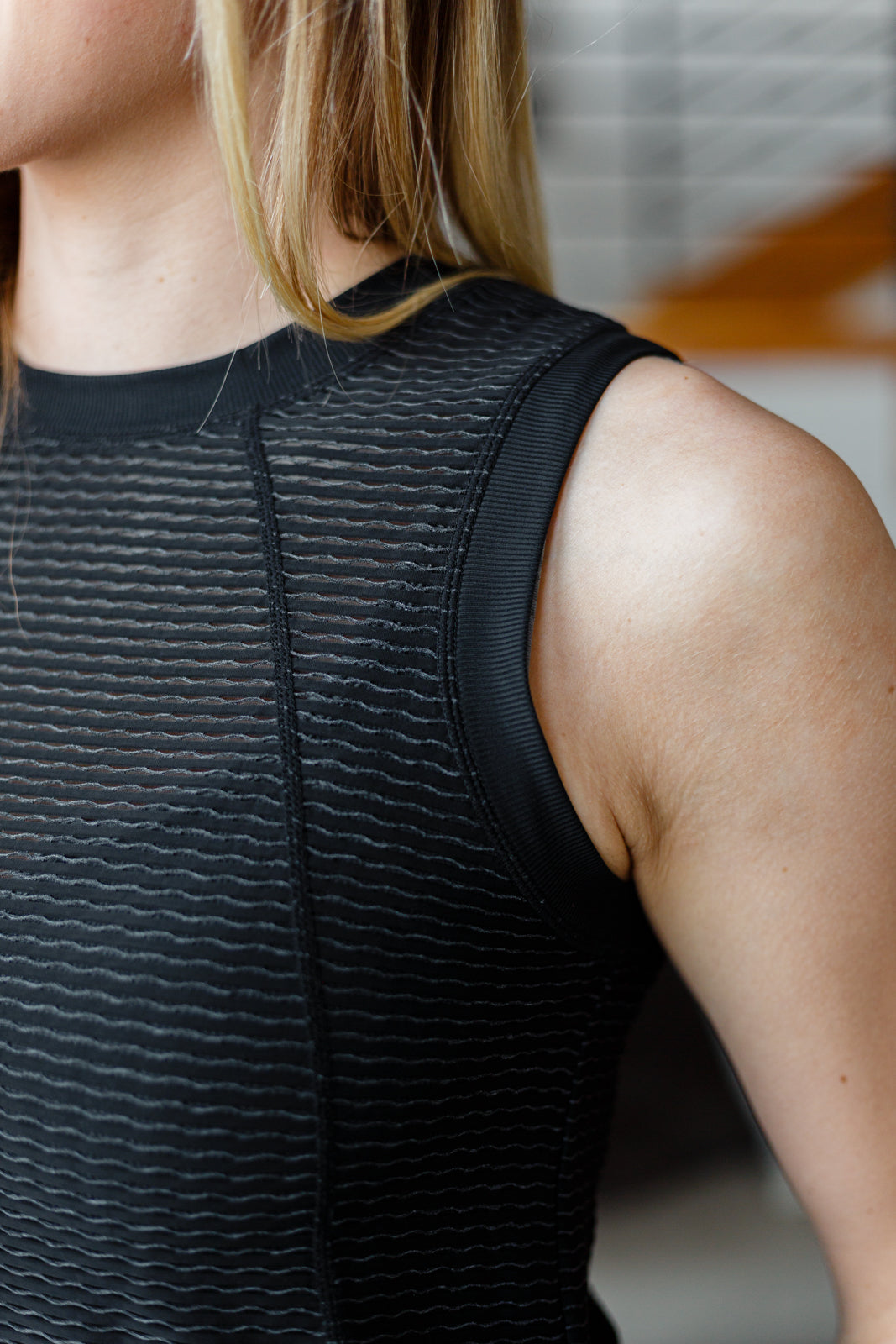 Zone In Workout Top in Black