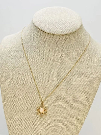 PREORDER: Snowflake Opal Pendant Necklace