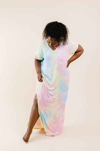 Crossing Over Tie Dye Maxi