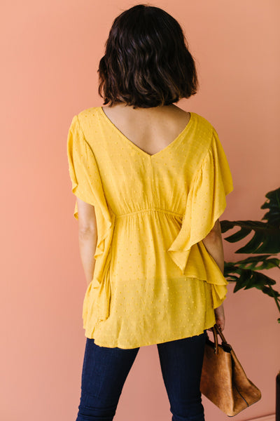 Fly Away Home Blouse In Honey